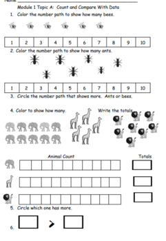 Preview of Eureka Math Squared Module 1 Topic A Quiz