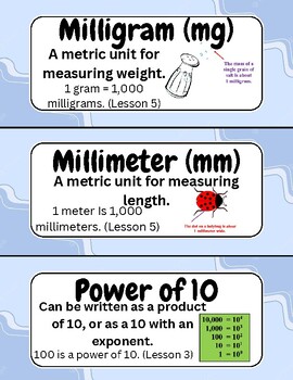 Preview of EM^2 Module 1 Vocabulary