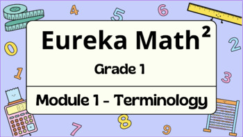 Preview of Eureka Math Terminology- Grade 1 Module 1  ~Boho Theme~