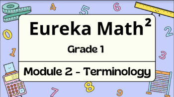 Preview of Eureka Math Terminology- Grade 1 Module 2 ~Boho Theme~