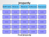Eureka Math (Transformations) Grade 8 Module 3 Jeopardy Review