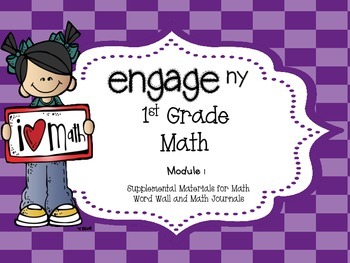 Preview of Engage NY, 1st Grade Math, Module 1, I Can Statements and Much More
