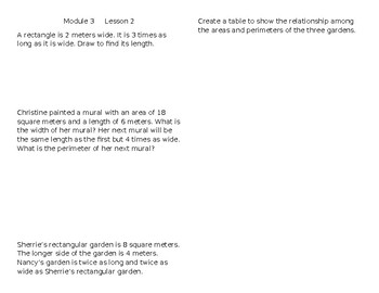 Preview of Eureka Notes Page - G4 - Module 3 - Lesson 2