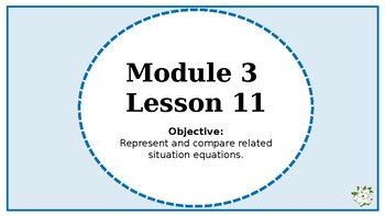 Preview of Eureka Squared 2 1st Grade Powerpoint Module 3 Lesson 11