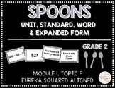 Eureka Squared Aligned: Module 1 Spoons Card Game- Second Grade