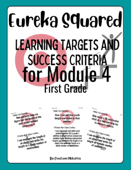 Preview of Eureka Squared Learning Targets and Success Criteria for First Grade, Module 4
