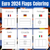 Euro 2024 Printable 24 European Flags Coloring Pages