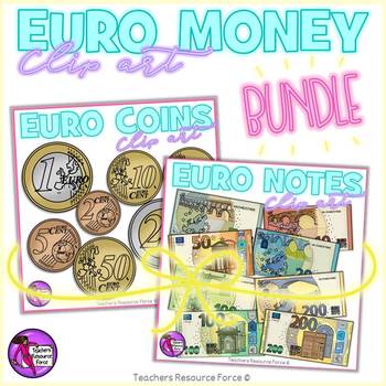 Preview of Euro Money Coins and Notes Bundle Clip Art