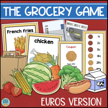 Euro Money Game | Counting Money | The Grocery Game by Fishyrobb