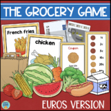 Euro Money Game Counting Money and Coins Grocery Supermark