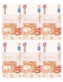Euro Play Money Sheets Games/Participation (Italian, Frenc