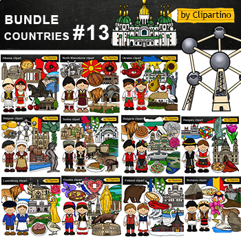 Preview of Europe #2 Countries Clip Art Bundle commercial use- PART 13