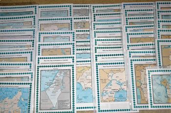 Preview of Europe, Africa, Asia, South North America Geography Maps Flags Bundle