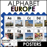 Europe Alphabet Posters | A-Z Posters Europe | ABC Posters