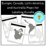 Europe, Canada, Latin America, and Australia Maps for Labe