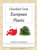 European Plants, 32 Three Part Cards, Europe continent kit