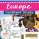 Europe Continent Study *BEST SELLER* Comprehension Activit