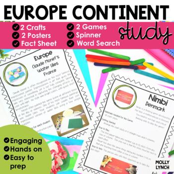 Preview of Europe Continents Study