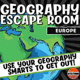 Europe Geography Escape Room - Geography Map Assessment Activity