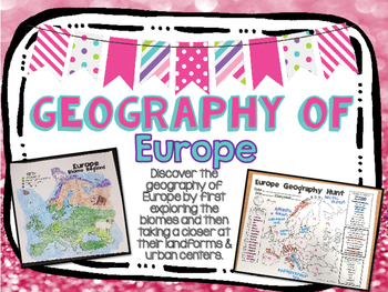 Preview of Europe Biome and Geography Hunt