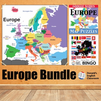 Preview of Europe Geography Maps and Activities