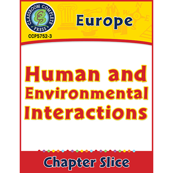 Preview of Europe: Human and Environmental Interactions Gr. 5-8
