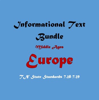 Preview of Europe Informational Text (TCAP & TNReady Review! TN 7.28-7.39)