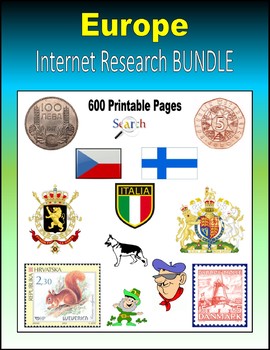 Preview of Europe Internet Research BUNDLE