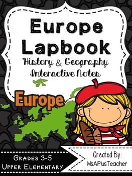 Preview of Europe Lapbook & Interactive Notes