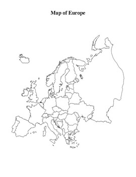 Europe Map Activity and Mini Theme by Brilliance Builders | TPT