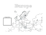Europe Map Labeling Worksheet - Countries, Capitals, and P