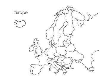 Europe Map-Montessori by The Montessori Center | TPT