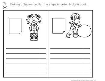 How to Build a Snowman - Sequence Cards by Montessori Nature | TpT