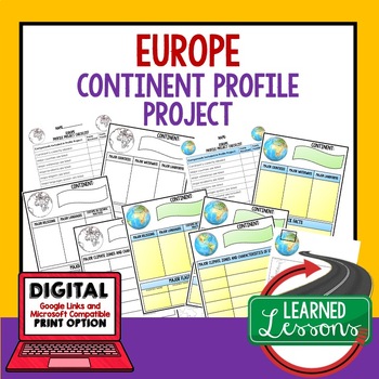 Europe Geography Activity Worksheets Teachers Pay Teachers