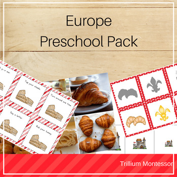 Preview of Europe Theme Preschool and PreK Centers