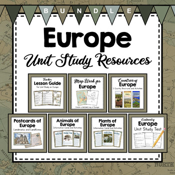 Preview of BUNDLE: European Unit Studies Resources | Europe Unit Activities