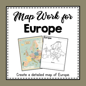 Preview of Europe Unit Study | Europe Map Work | Hands On Map Creation Activity