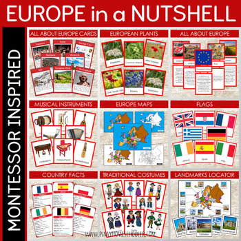 Preview of Europe  in a Nutshell - Montessori Continent Study