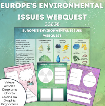 Preview of Europe's Environmental Issues WebQuest SS6G8