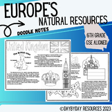 Europe's Natural Resources Doodle Notes (GSE SS6G9)