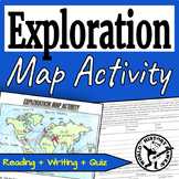European Age of Exploration Map & Reading Activity Explore
