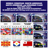 European, American, and Oceanian Flags PNGs, PPTs, Flash C