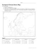 European Climate Zones Map Worksheet