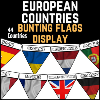 Preview of European Countries Flags Bunting Display | Bulletin Board Border
