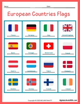 european country flags with names
