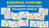 European Countries Geography Knowledge Organizer Bundle!