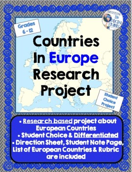 Preview of European Countries Research Project