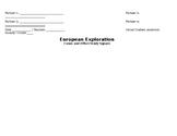 European Exploration - Cause & Effect Square