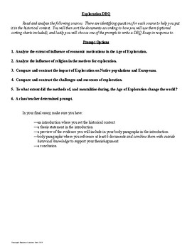 travel trade and exploration dbq answers