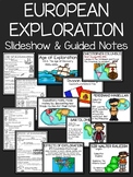 European Exploration Slideshow with Guided Notes and Word Wall